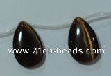 CCT1033 Top-drilled 14*22mm flat teardrop cats eye beads wholesale