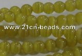 CCT1151 15 inches 3mm round tiny cats eye beads wholesale