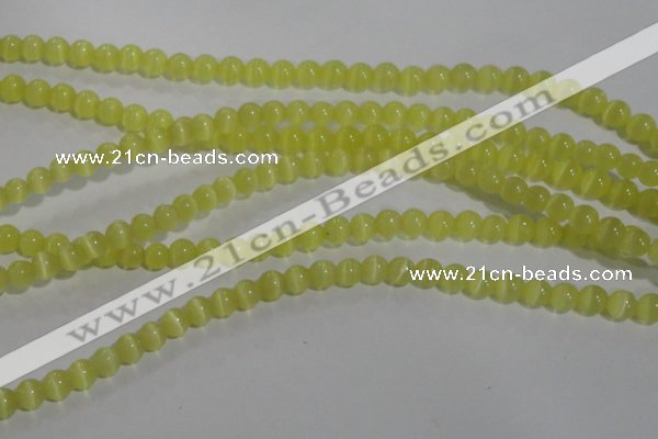 CCT1206 15 inches 4mm round cats eye beads wholesale