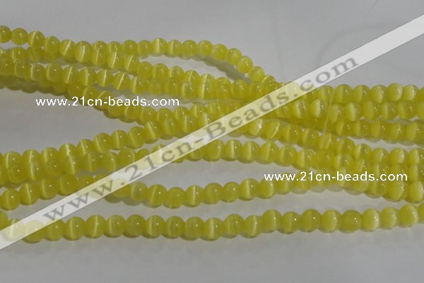 CCT1208 15 inches 4mm round cats eye beads wholesale