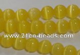 CCT1210 15 inches 4mm round cats eye beads wholesale