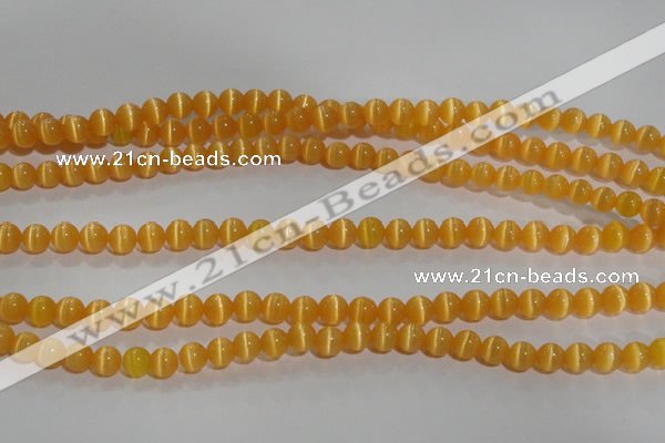 CCT1211 15 inches 4mm round cats eye beads wholesale