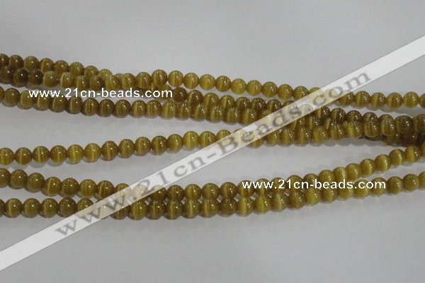 CCT1212 15 inches 4mm round cats eye beads wholesale