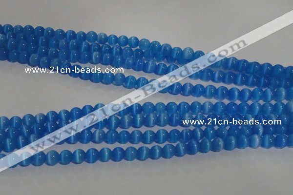 CCT1229 15 inches 4mm round cats eye beads wholesale