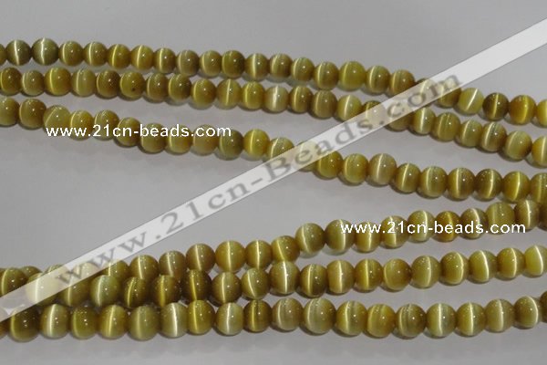 CCT1277 15 inches 5mm round cats eye beads wholesale