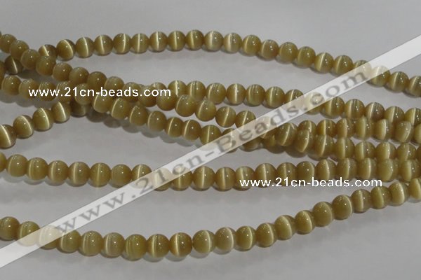 CCT1278 15 inches 5mm round cats eye beads wholesale