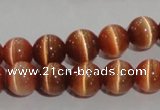 CCT1280 15 inches 5mm round cats eye beads wholesale