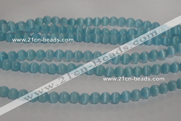 CCT1286 15 inches 5mm round cats eye beads wholesale