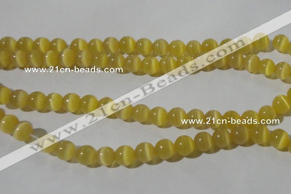 CCT1326 15 inches 6mm round cats eye beads wholesale