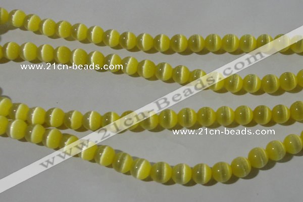 CCT1327 15 inches 6mm round cats eye beads wholesale