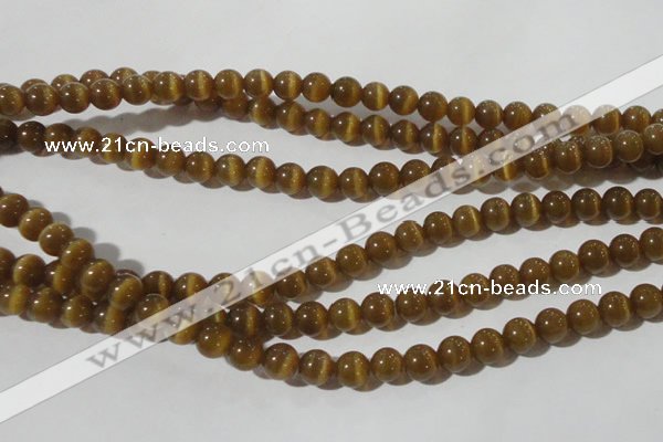 CCT1332 15 inches 6mm round cats eye beads wholesale