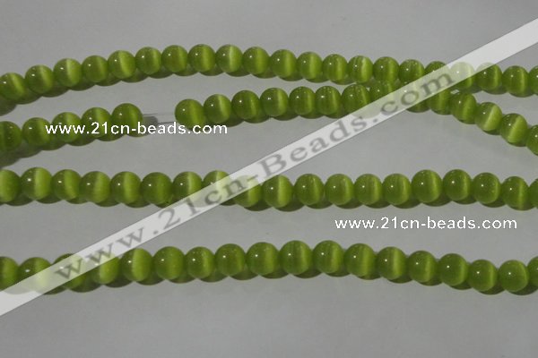 CCT1347 15 inches 6mm round cats eye beads wholesale