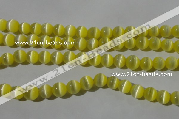 CCT1374 15 inches 7mm round cats eye beads wholesale