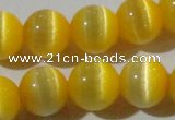 CCT1375 15 inches 7mm round cats eye beads wholesale