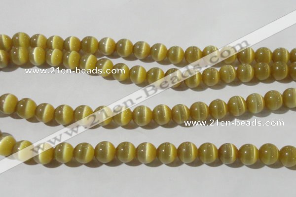 CCT1376 15 inches 7mm round cats eye beads wholesale