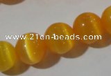 CCT1381 15 inches 7mm round cats eye beads wholesale