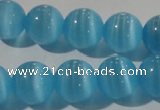 CCT1383 15 inches 7mm round cats eye beads wholesale