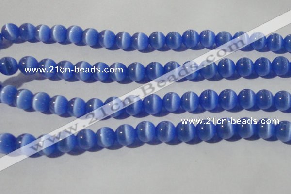 CCT1385 15 inches 7mm round cats eye beads wholesale