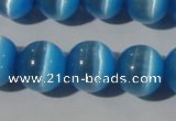 CCT1389 15 inches 7mm round cats eye beads wholesale