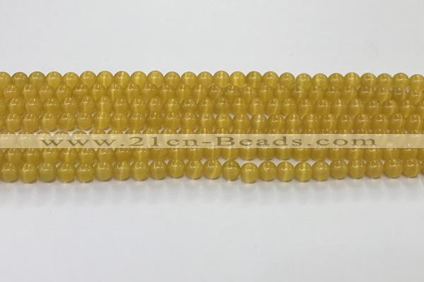 CCT1415 15 inches 4mm, 6mm round cats eye beads