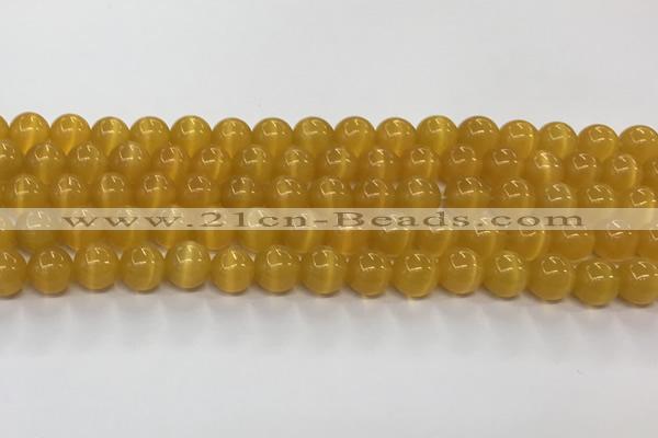 CCT1437 15 inches 8mm, 10mm, 12mm round cats eye beads