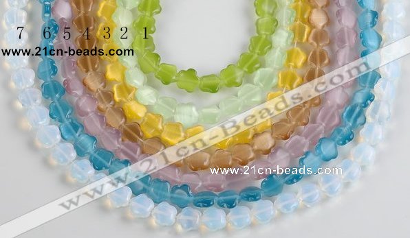 CCT15 Different color 10mm star shape cats eye beads Wholesale