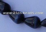 CCT23 14 inches 10*14mm teardrop black cats eye beads wholesale