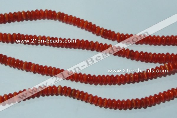 CCT246 15 inches 3*6mm rondelle cats eye beads wholesale