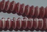 CCT261 15 inches 3*7mm rondelle cats eye beads wholesale