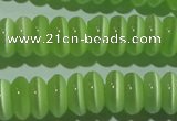 CCT263 15 inches 3*7mm rondelle cats eye beads wholesale