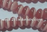 CCT274 15 inches 5*8mm rondelle cats eye beads wholesale