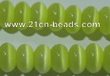 CCT276 15 inches 5*8mm rondelle cats eye beads wholesale