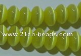 CCT277 15 inches 5*8mm rondelle cats eye beads wholesale