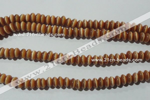 CCT281 15 inches 5*8mm rondelle cats eye beads wholesale