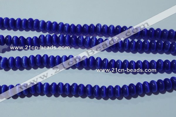 CCT288 15 inches 5*8mm rondelle cats eye beads wholesale