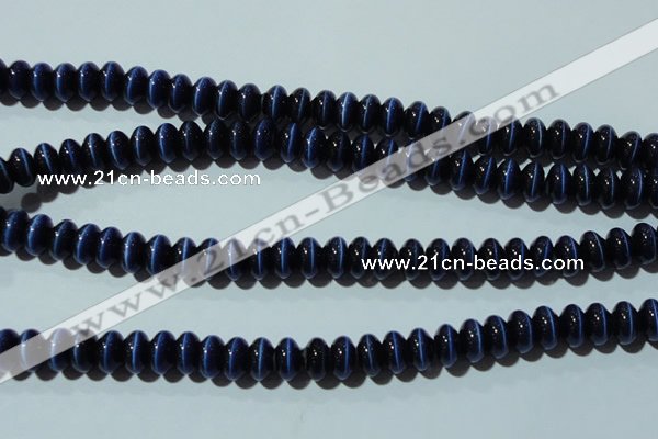 CCT292 15 inches 5*8mm rondelle cats eye beads wholesale