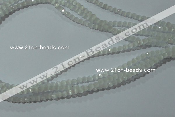 CCT301 15 inches 4mm faceted round cats eye beads wholesale