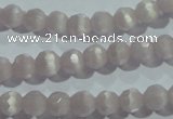 CCT303 15 inches 4mm faceted round cats eye beads wholesale