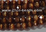 CCT319 15 inches 4mm faceted round cats eye beads wholesale