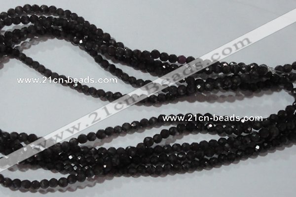 CCT330 15 inches 4mm faceted round cats eye beads wholesale