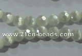 CCT341 15 inches 5mm faceted round cats eye beads wholesale