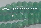 CCT345 15 inches 5mm faceted round cats eye beads wholesale