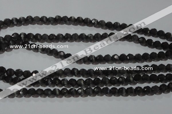 CCT369 15 inches 6mm faceted round cats eye beads wholesale