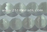 CCT371 15 inches 8mm faceted round cats eye beads wholesale