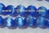 CCT383 15 inches 8mm faceted round cats eye beads wholesale