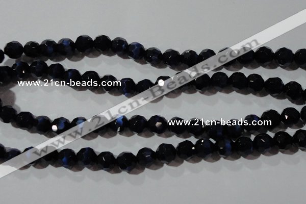 CCT384 15 inches 8mm faceted round cats eye beads wholesale