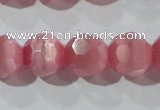 CCT391 15 inches 10mm faceted round cats eye beads wholesale