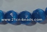 CCT392 15 inches 10mm faceted round cats eye beads wholesale