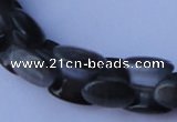 CCT40 14.5 inches 6*10mm drum-shaped black cats eye beads wholesale