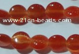 CCT454 15 inches 6mm flat round cats eye beads wholesale